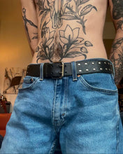Load image into Gallery viewer, studded double prong belt