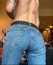 Load image into Gallery viewer, studded double prong belt